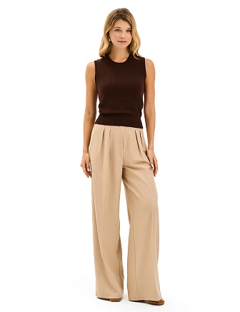 Топ трикотажный, цвет шоколад, фото 3