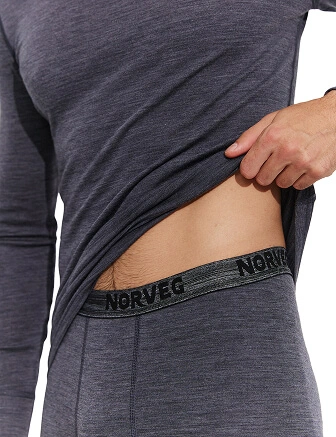 SOFT Комплект термобелья мужской, цвет темно-серый, фото 3