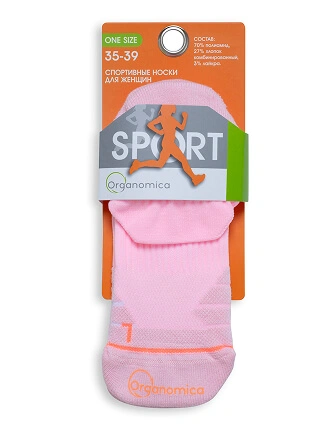 Носки женские ORGANOMICA Sport, цвет розовый, фото 3