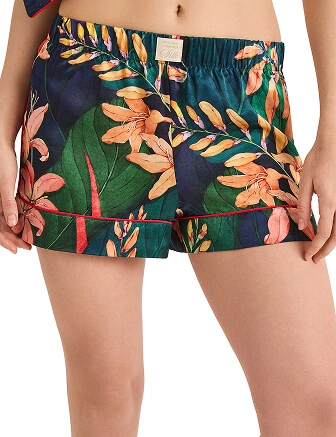 Шорты женские серии SILK, цвет принт тропический, фото 2
