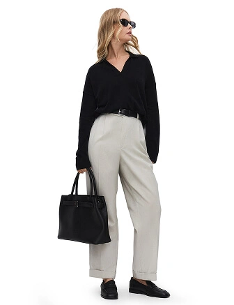 Джемпер-поло женский, цвет черный, фото 3