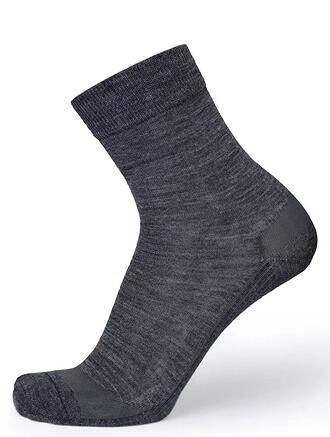 Термоноски женские серии FUNCTIONAL MERINO WOOL, цвет темно-серый меланж, фото 1