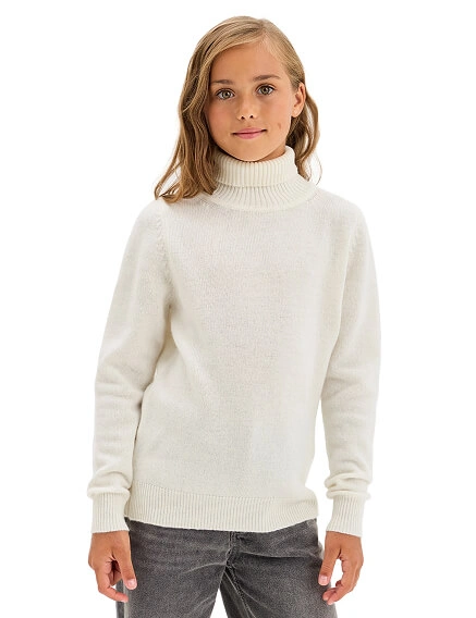 Свитер Merino Base детский для девочек-подростков, цвет молочный, фото 1