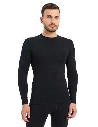 Термофутболка мужская (свитшот) для охоты и рыбалки серии HUNTER. Размер XL-XXXL, цвет черный, фото 1