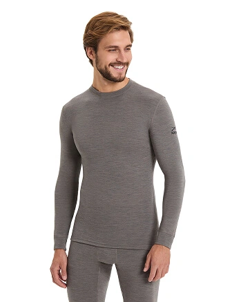 SOFT Комплект термобелья мужской, цвет серо-бежевый, фото 2