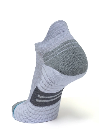 Носки мужские укороченные ORGANOMICA Sport, цвет белый-серый, фото 2