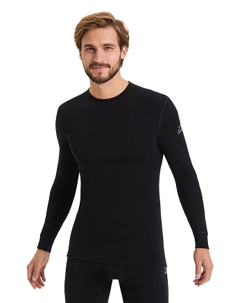 SOFT Комплект термобелья мужской, цвет черный, фото 2