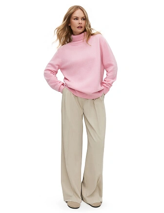 Свитер Merino Base из шерсти, цвет розовый, фото 3