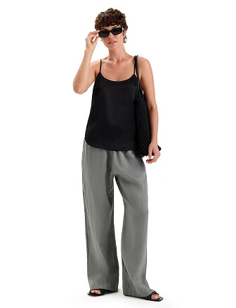 Топ на бретелях серии SILK, цвет черный, фото 3