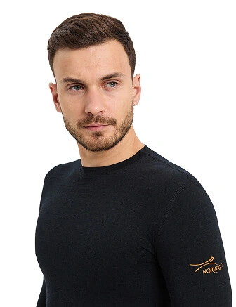 Термофутболка мужская (свитшот) для охоты и рыбалки серии HUNTER. Размер XL-XXXL, цвет черный, фото 2