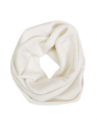 Теплый снуд из шерсти мериносов, цвет белый, фото 2