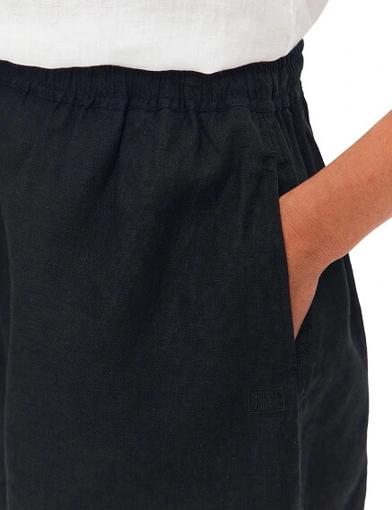 LINEN Шорты женские короткие, цвет черный, фото 3