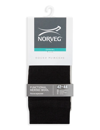 Термоноски мужские серии FUNCTIONAL MERINO WOOL, цвет черный, фото 3