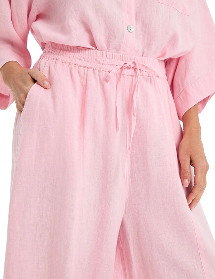 Брюки женские серии LINEN, цвет нежно-розовый, фото 3