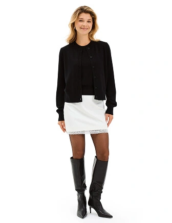 Кардиган на пуговицах, цвет черный, фото 3