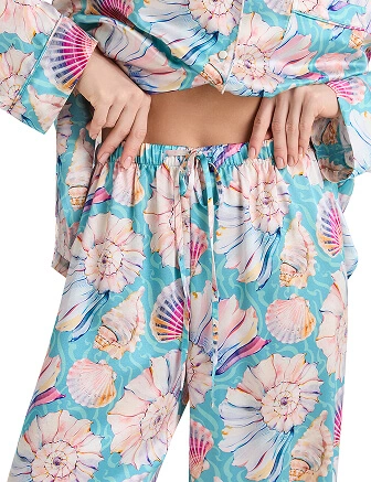 Костюм из шелка, цвет принт seashells, фото 3