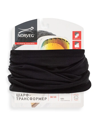 Шарф-трансформер Climate Control, цвет черный, фото 2