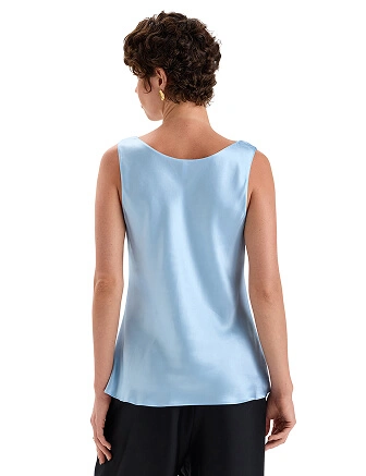 Топ женский SILK, цвет нежно-голубой, фото 2