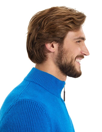 Кардиган мужской на молнии Merino Knitted, цвет синий, фото 2