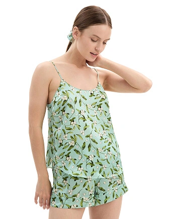 Комплект из шелка Топ + шорты, цвет принт ягоды, фото 3