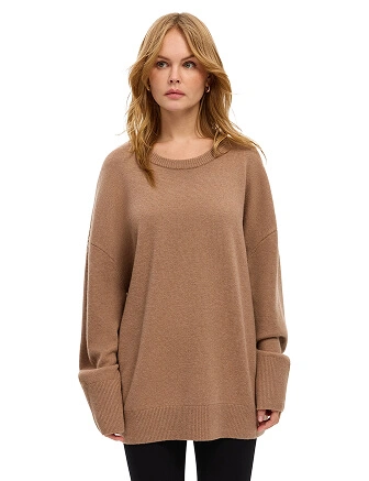 Джемпер Merino Base, цвет бежевый меланж, фото 1