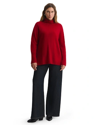 Merino Base Свитер женский, цвет алый, фото 3