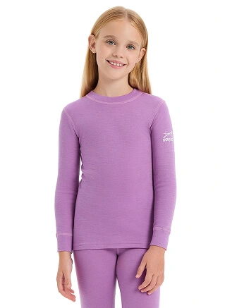 SOFT Комплект термобелья для девочек, цвет лаванда, фото 2