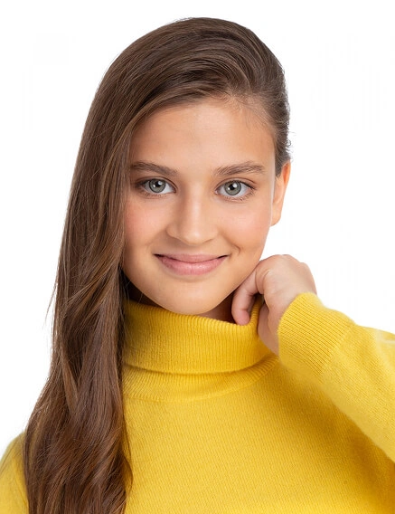 Свитер Cashmere подростковый с высоким воротом, фото 3