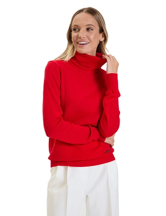 Водолазка женская Cash Touch, цвет алый, фото 1