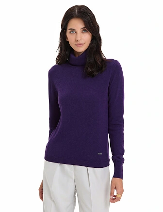 Водолазка женская Cash Touch, цвет темно-фиолетовый, фото 1