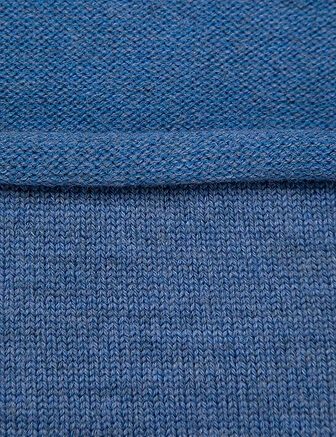 Теплый снуд из шерсти мериносов, цвет джинс, фото 3