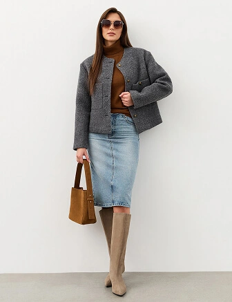 Водолазка женская Cash Touch, цвет коричневый, фото 3