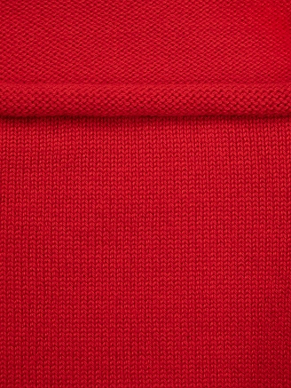 Теплый снуд из шерсти мериносов, цвет алый, фото 3