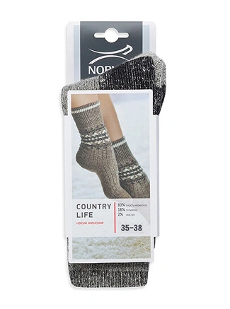 Носки женские серии COUNTRY LIFE, цвет серый, фото 3