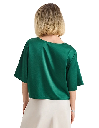 Топ женский серии SILK, цвет темно-зеленый, фото 2