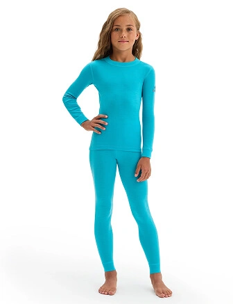 SOFT Комплект термобелья для девочек, цвет бирюзовый, фото 1
