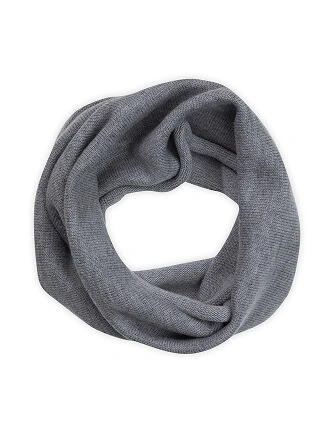 Теплый снуд из шерсти мериносов, цвет серый, фото 2