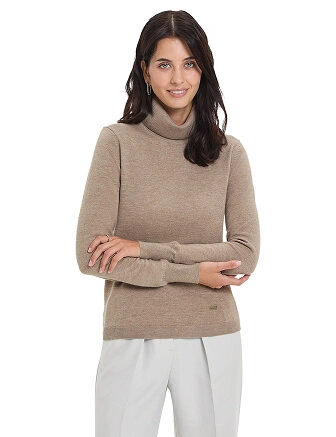 Водолазка женская Cash Touch, цвет бежевый меланж, фото 1