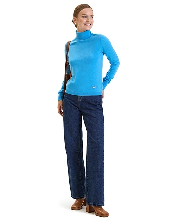 Водолазка женская Cash Touch, цвет голубой, фото 3