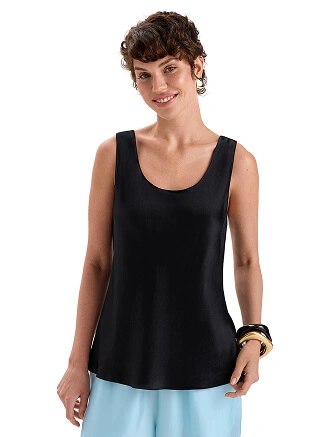 Топ женский SILK, цвет черный, фото 1