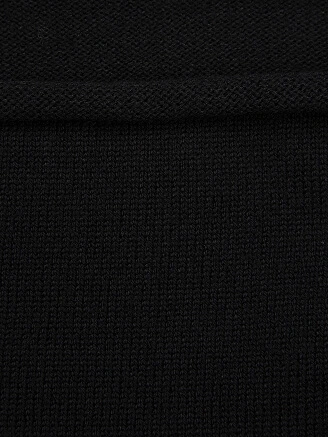 Теплый снуд из шерсти мериносов, цвет черный, фото 3