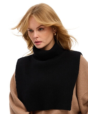 Манишка женская, цвет черный, фото 1