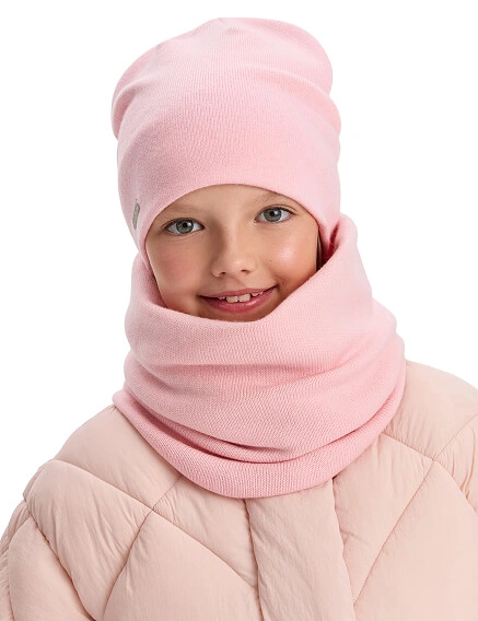 Комплект шапка и снуд из 100% шерсти мериносов, фото 1