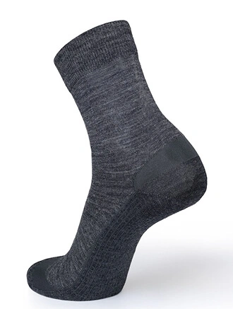 Термоноски женские серии FUNCTIONAL MERINO WOOL, цвет темно-серый меланж, фото 2