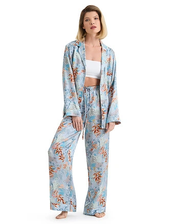 Костюм из шелка, цвет принт восточный, фото 1