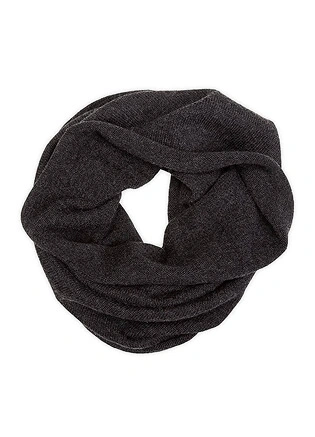 Теплый снуд из шерсти мериносов, цвет темно-серый меланж, фото 2