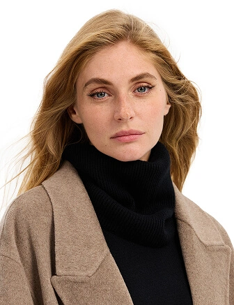 Снуд из шерсти, цвет черный, фото 3