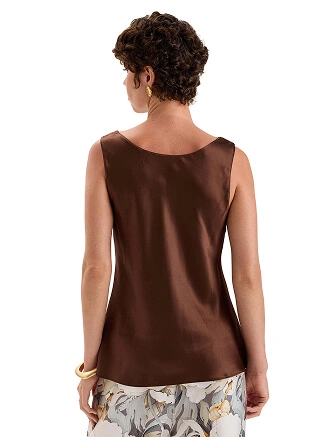 Топ женский SILK, цвет шоколад, фото 2