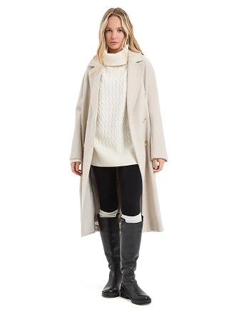 Свитер женский "косы", цвет молочный, фото 3