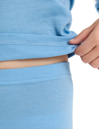 SOFT Комплект термобелья для девочек, цвет голубой пепельный, фото 3